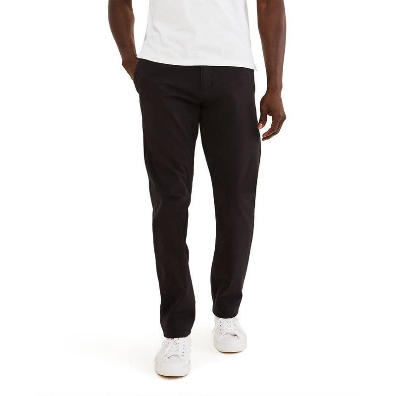 DOCKERS بنطلونات دوكرز الرياضية للرجال بتصميم ألتيميت شينو مع مرونة ذكية 360، أسود، 36W x 30L - Image 1